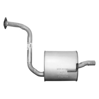 AP Exhaust® - Driver Side Aluminized Steel Exhaust Muffler and Pipe Assembly