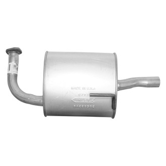 AP Exhaust® - Driver Side Aluminized Steel Exhaust Muffler and Pipe Assembly