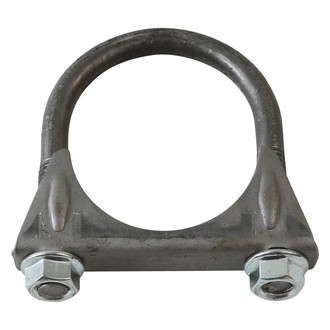 AP Exhaust® 339878 - GM Style U-Bolt Natural Exhaust Clamp with Flane Nut (2" D)