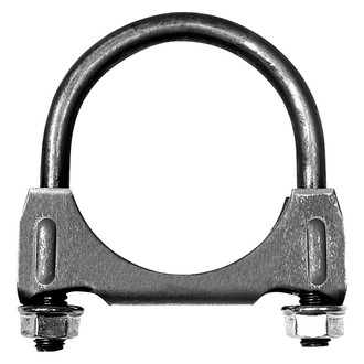 AP Exhaust® - Heavy Duty Mild Steel U-Bolt Clamp with Flange Nut (2.25" Diameter)