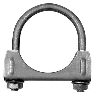 AP Exhaust® - Standard Duty Mild Steel U-Bolt Clamp with Flange Nut (2" Diameter)