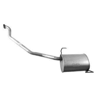 AP Exhaust® - Driver Side Aluminized Steel Exhaust Muffler and Pipe Assembly