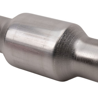 AP Exhaust® - Standard Duty Spun Body Universal Fit Round Body Catalytic Converter (2.5" ID, 2.5" OD, 6.5" Length)