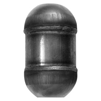 AP Exhaust® - 608 Series No Neck Style Universal Fit Round Body Catalytic Converter (2.5" ID, 2.5" OD)