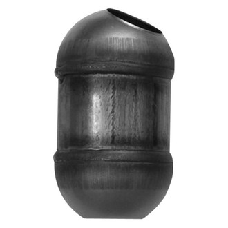AP Exhaust® - 608 Series No Neck Style Universal Fit Round Body Catalytic Converter (2.25" ID, 2.25" OD)