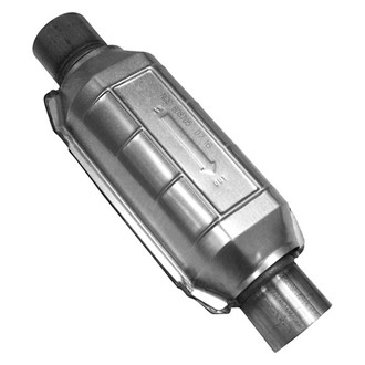 AP Exhaust® - Universal Fit Round Body Catalytic Converter (2" ID, 2" OD, 10" Length)
