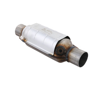 AP Exhaust® - Universal Fit Round Body Catalytic Converter (2.25" ID, 2.25" OD, 10" Length)
