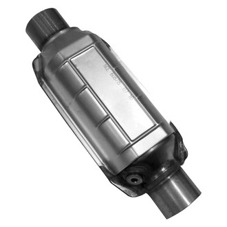AP Exhaust® - Universal Fit Round Body Catalytic Converter (2.5" ID, 2.5" OD, 10" Length)