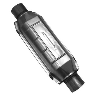 AP Exhaust® - Universal Fit Round Body Catalytic Converter (2.25" ID, 2.25" OD, 12" Length)