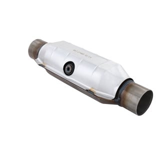 AP Exhaust® - Universal Fit Round Body Catalytic Converter (2.5" ID, 2.5" OD, 10" Length)