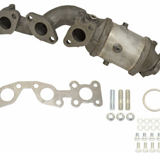 AP Exhaust® - Stainless Steel Direct Fit Exhaust Manifold with Integrated Catalytic Converter