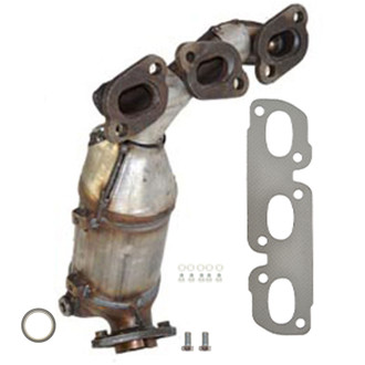 AP Exhaust® - Stainless Steel Direct Fit Exhaust Manifold with Integrated Catalytic Converter