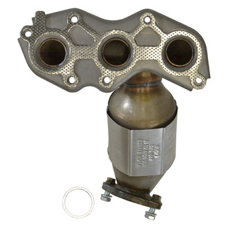 AP Exhaust® - Stainless Steel Direct Fit Exhaust Manifold with Integrated Catalytic Converter