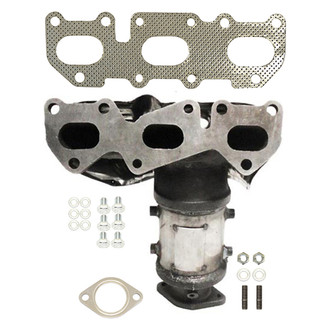AP Exhaust® - Stainless Steel Direct Fit Exhaust Manifold with Integrated Catalytic Converter