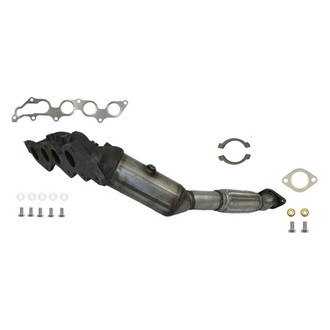 AP Exhaust® - Stainless Steel Direct Fit Exhaust Manifold with Integrated Catalytic Converter