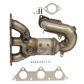 AP Exhaust® - Stainless Steel Direct Fit Exhaust Manifold with Integrated Catalytic Converter
