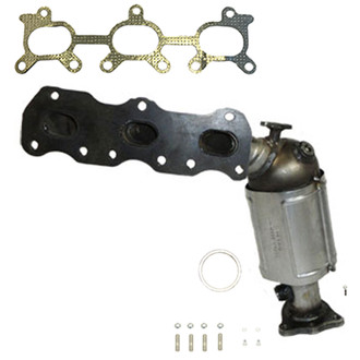 AP Exhaust® - Stainless Steel Direct Fit Exhaust Manifold with Integrated Catalytic Converter