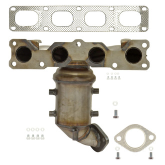 AP Exhaust® - Stainless Steel Direct Fit Exhaust Manifold with Integrated Catalytic Converter