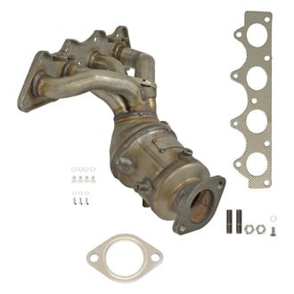 AP Exhaust® - Stainless Steel Direct Fit Exhaust Manifold with Integrated Catalytic Converter