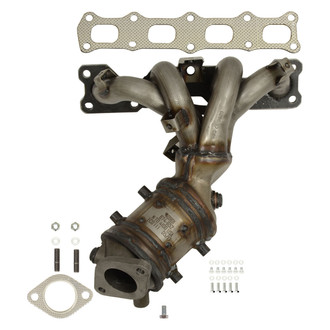 AP Exhaust® - Stainless Steel Direct Fit Exhaust Manifold with Integrated Catalytic Converter