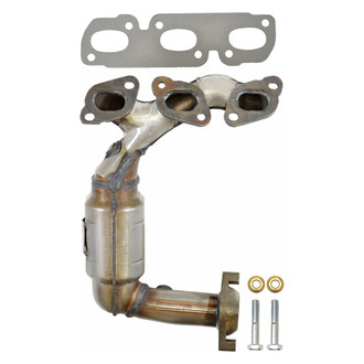 AP Exhaust® - Stainless Steel Direct Fit Exhaust Manifold with Integrated Catalytic Converter