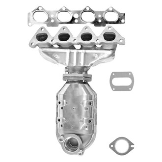 AP Exhaust® 641526 - Stainless Steel Direct Fit Exhaust Manifold with Integrated Catalytic Converter