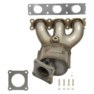AP Exhaust® - Stainless Steel Direct Fit Exhaust Manifold with Integrated Catalytic Converter