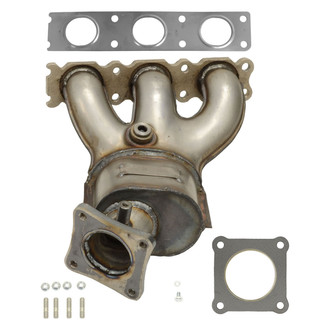 AP Exhaust® - Stainless Steel Direct Fit Exhaust Manifold with Integrated Catalytic Converter