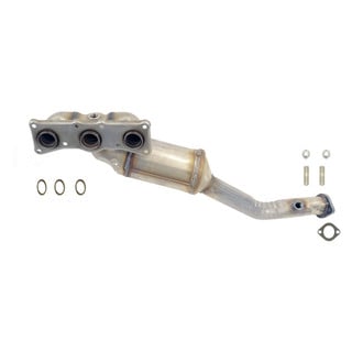 AP Exhaust® - Stainless Steel Direct Fit Exhaust Manifold with Integrated Catalytic Converter