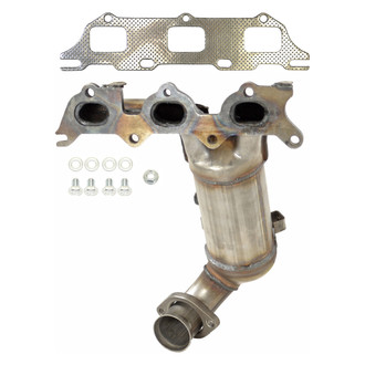 AP Exhaust® - Stainless Steel Direct Fit Exhaust Manifold with Integrated Catalytic Converter