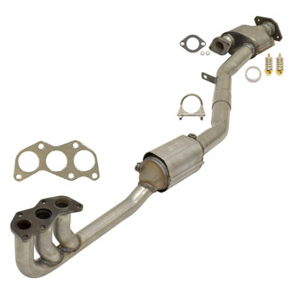 AP Exhaust® - Stainless Steel Direct Fit Exhaust Manifold with Integrated Catalytic Converter