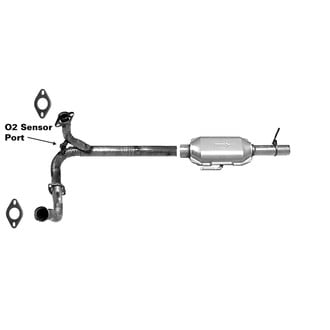AP Exhaust® - Direct Fit Catalytic Converter and Pipe Assembly
