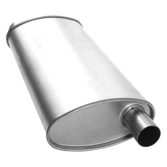 AP Exhaust® - MSL Maximum Aluminized Steel Oval Direct-Fit Exhaust Muffler with Inlet/Outlet Neck