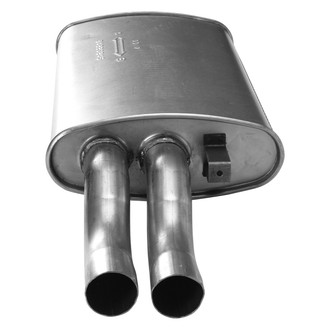 AP Exhaust® - MSL Maximum Aluminized Steel Oval Direct-Fit Exhaust Muffler with Inlet Neck and Spout