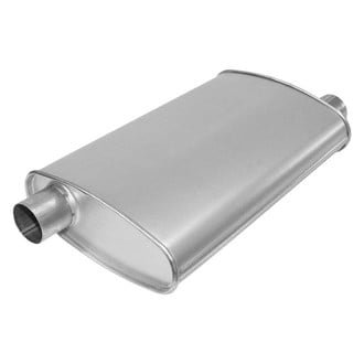 AP Exhaust® - MSL Maximum Aluminized Steel Oval Direct-Fit Exhaust Muffler with Inlet/Outlet Neck