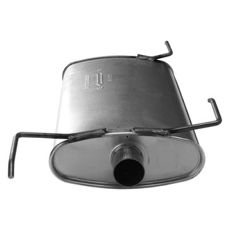 AP Exhaust® - MSL Maximum Oval Direct Fit Exhaust Muffler with Inlet / Outlet Neck