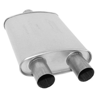 AP Exhaust® - Xlerator Performance Aluminized Steel Oval Direct-Fit Exhaust Muffler with Inlet/Outlet Neck
