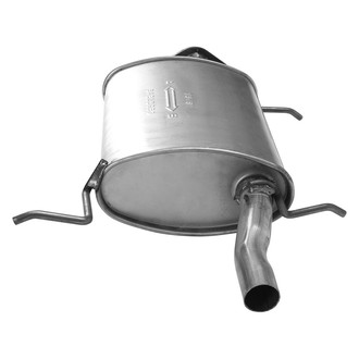 AP Exhaust® - MSL Maximum Aluminized Steel Oval Direct Fit Exhaust Muffler with Flange and Spout