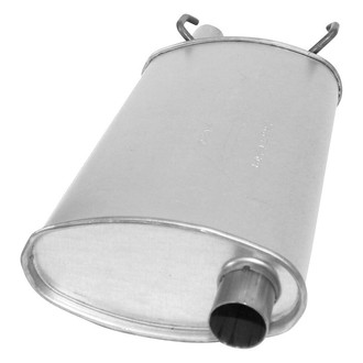 AP Exhaust® - MSL Maximum Aluminized Steel Oval Direct-Fit Exhaust Muffler with Inlet Neck and Spout