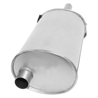 AP Exhaust® - MSL Maximum Aluminized Steel Oval Direct-Fit Exhaust Muffler with Inlet Neck and Spout