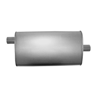 AP Exhaust® - MSL Maximum Aluminized Steel Oval Direct Fit Exhaust Muffler with Inlet / Outlet Neck
