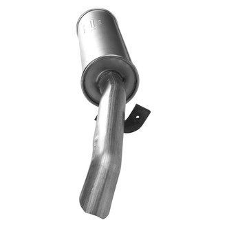 AP Exhaust® - MSL Maximum Aluminized Steel Rear Round Direct-Fit Exhaust Muffler with Inlet Neck and Spout