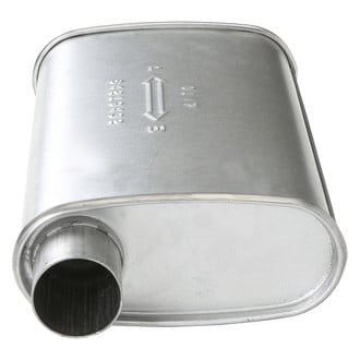 AP Exhaust® - MSL Maximum Aluminized Steel Oval Direct-Fit Exhaust Muffler with Inlet/Outlet Neck