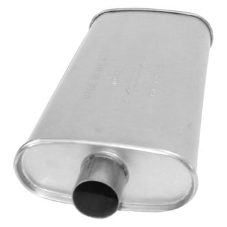 AP Exhaust® - MSL Maximum Aluminized Steel Oval Direct-Fit Exhaust Muffler with Inlet/Outlet Neck