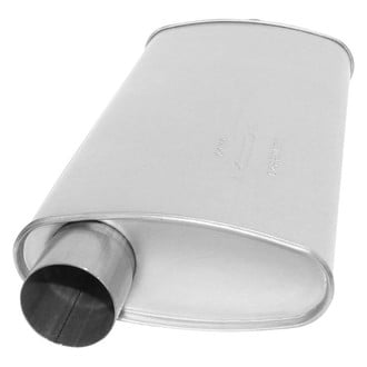 AP Exhaust® - MSL Maximum Aluminized Steel Oval Direct-Fit Exhaust Muffler with Inlet/Outlet Neck