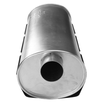 AP Exhaust® - MSL Maximum Aluminized Steel Oval Direct-Fit Exhaust Muffler with Inlet/Outlet Neck