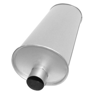 AP Exhaust® - MSL Maximum Aluminized Steel Oval Direct-Fit Exhaust Muffler with Inlet/Outlet Neck