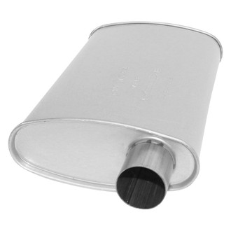 AP Exhaust® - MSL Maximum Oval Direct Fit Exhaust Muffler with Inlet / Outlet Neck