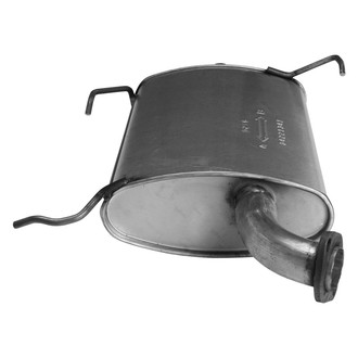 AP Exhaust® - MSL Maximum Aluminized Steel Oval Direct-Fit Exhaust Muffler with Flange and Spout