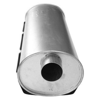 AP Exhaust® - MSL Maximum Aluminized Steel Oval Direct Fit Exhaust Muffler with Inlet / Outlet Neck